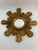 A stunning 14.5" Italian Giltwood Sunburst Wall Mirror from circa 1950s. Retains original backing and hanging hardware....