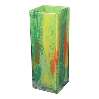 Vintage La Rochère French Hand-Blown Multicolor Art Glass Vase, 1970s For Sale
