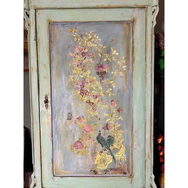 Antique Chinoiserie Armoire, 1920s For Sale - Image 6 of 11