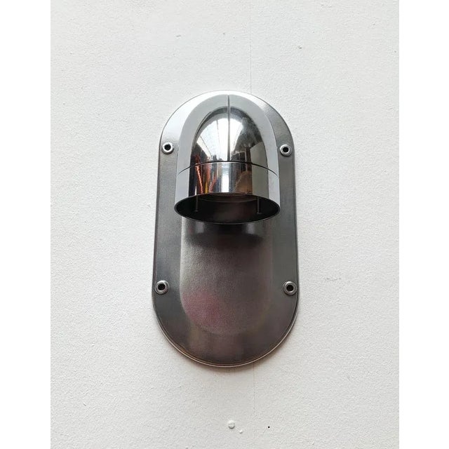 Metal Vintage Danish Pipeline Wall Lamps Sconces by Ole Pless Jørgensen for Nordisk Solar, Set of 2 For Sale - Image 7 of 18