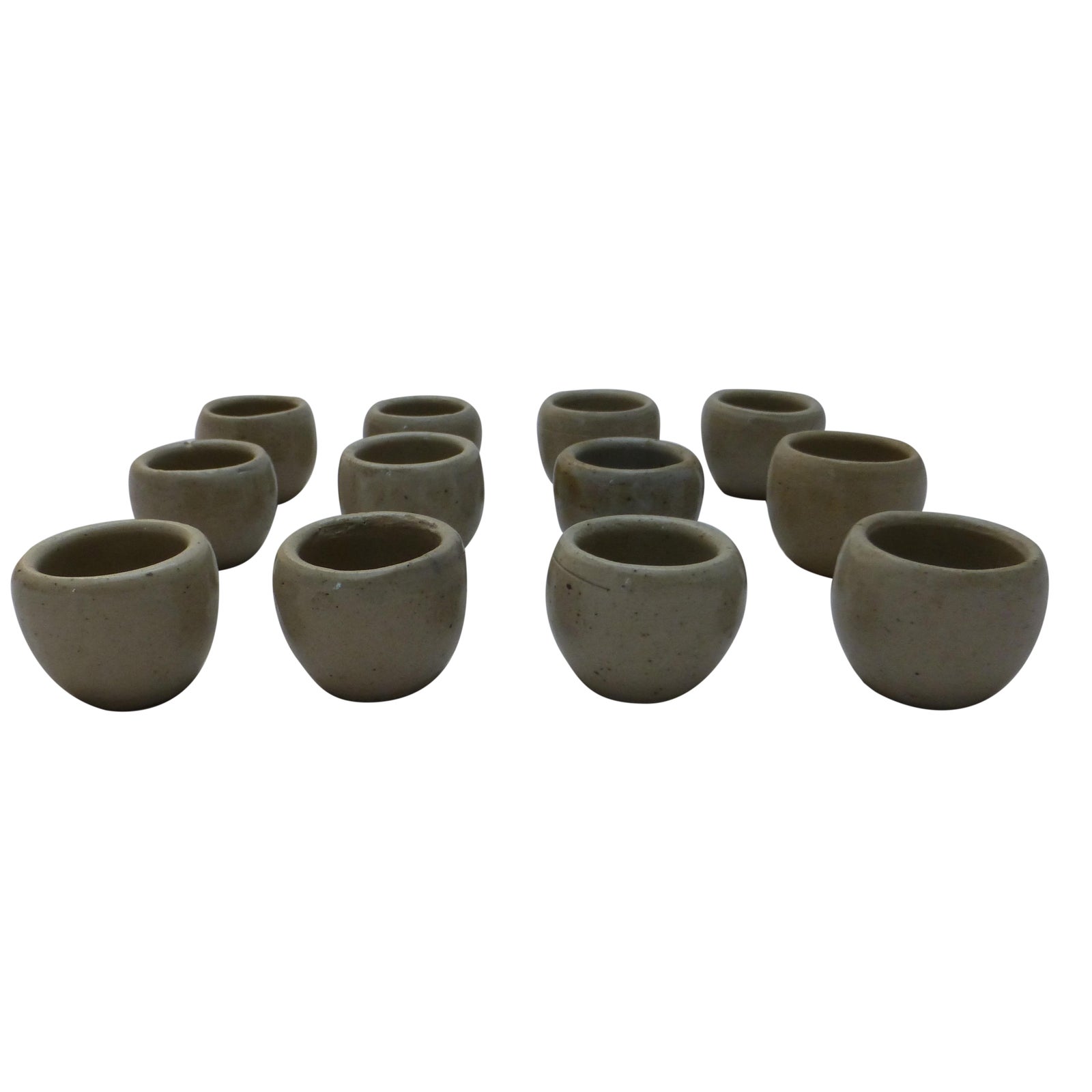 Vintage Japanese Pottery Sake Cups Set of 12 Chairish