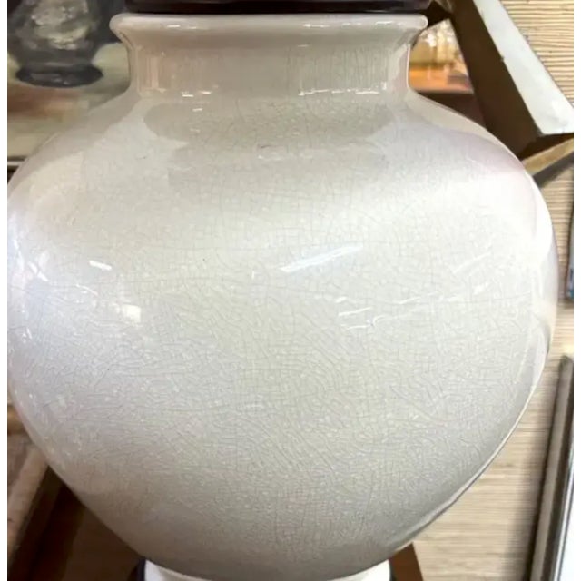 Mid 20th Century Mid Century Asian Ginger Jar Lamp For Sale - Image 5 of 5