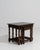 19th Century France Black Wood Nesting Table For Sale - Image 10 of 11