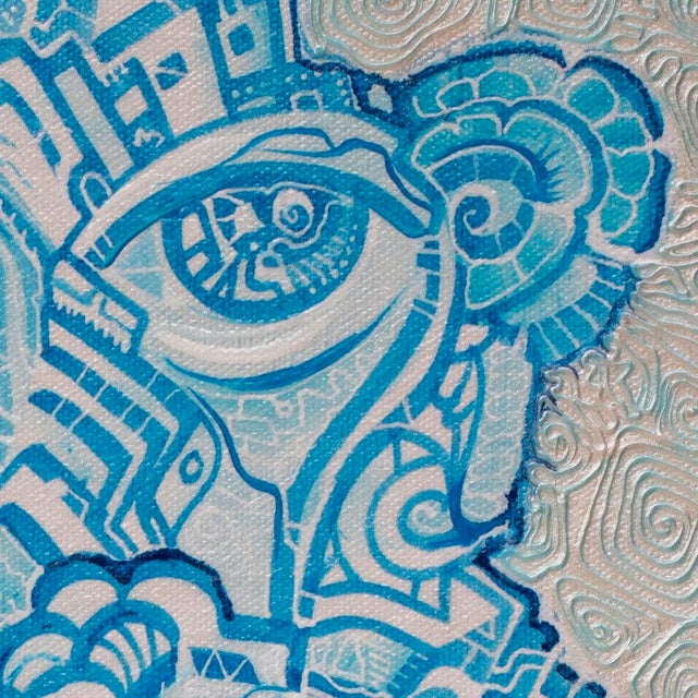 This is a one-of-a-kind original cubist painting by San Diego artist, Alexander Arshansky. Its dimensions are...