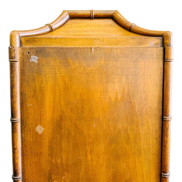 Vintage Weiman Hollywood Regency Faux Bamboo & Brass Glass Display Cabinet For Sale - Image 15 of 17