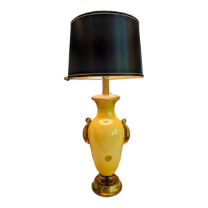 1960s Seguso Attributed Murano Citrialine Glass Lamp