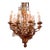 19th C. French Gilt Bronze and Crystal Cherub Chandelier For Sale