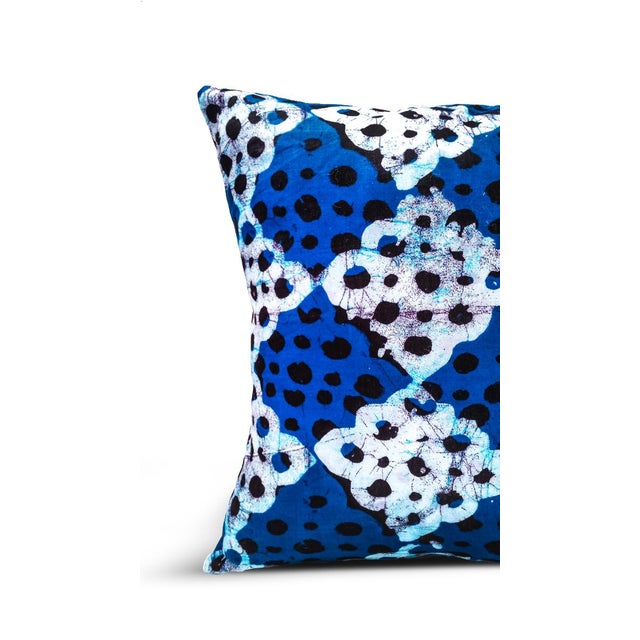 Blue Batik Fabric Pillow Pair Chairish