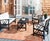 A distinctive double X motif adorns the sides of the Fontana 4 piece outdoor living set for a luxe transitional look....