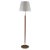 Gold Swedish Brass and Wood Floor Lamp attributed to Boréns, 1940s For Sale - Image 8 of 8