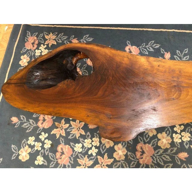 Mid 20th Century Free Edge Walnut Cocktail Table For Sale In Washington DC - Image 6 of 18
