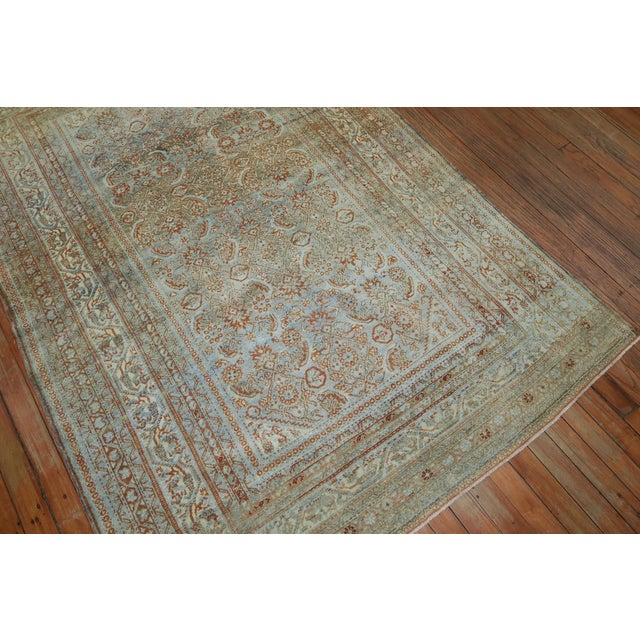 Blue 20th Century Antique Zabihi Collection Persian Malayer Rug - 4'3" x 6' For Sale - Image 8 of 10