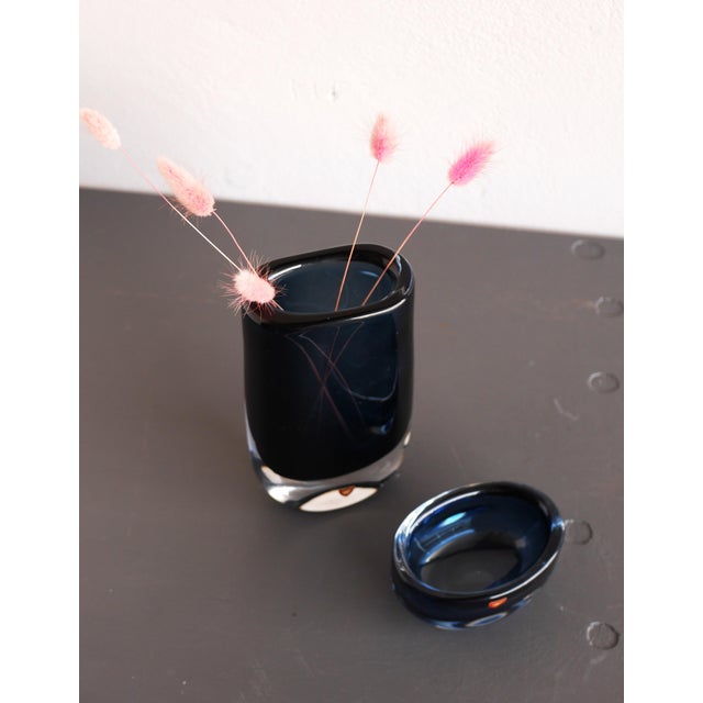 Glass Vase by Landberg for Orrefors, Set of 2 For Sale - Image 12 of 15