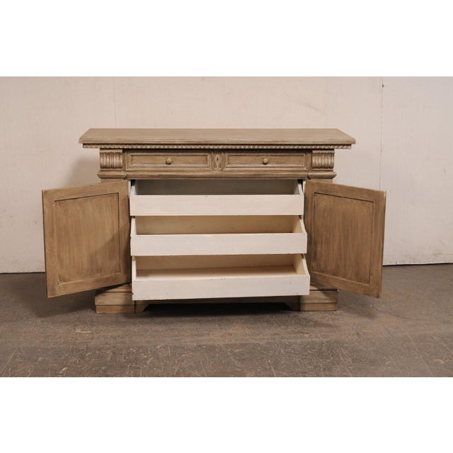 Mid 20th Century Vintage Italian Buffet/ Credenza With Ample Storage Drawers For Sale - Image 5 of 12