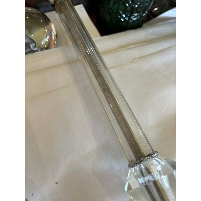 1930s Crystal Mantle or Boudoir Lamps - a Pair For Sale - Image 9 of 12