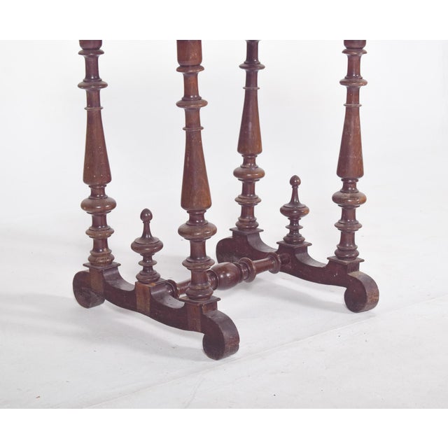 English Victorian Sewing Table with Drawer, 1890s For Sale - Image 4 of 8