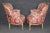1950s Gorgeous Pair of Paint Decorated Upholstered French Large Bergere Chairs For Sale - Image 5 of 13