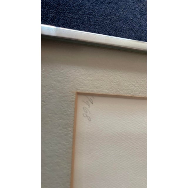 1970s Emil Schumacher Signed Numbered Etching Object, Edition 49/68, Framed For Sale - Image 5 of 8