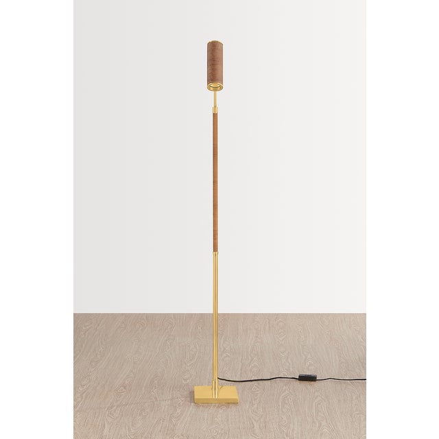2020s Hudson Valley Lighting Narragansett 7.5 in. 1 Light Floor Lamp in Aged Brass Finish For Sale - Image 5 of 6