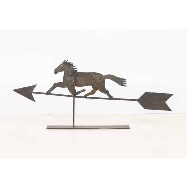 Metal American Sheet Iron Horse Weathervane, Late 19th Century For Sale - Image 7 of 7