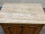 Wood Mid Century Walnut Burlwood Nightstand With Travertine Top For Sale - Image 7 of 8