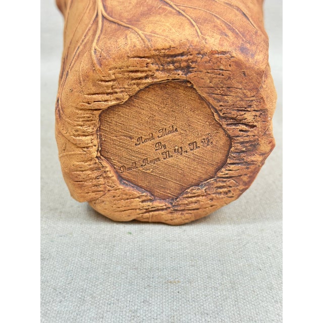 Ceramic Vintage Terracotta Vase For Sale - Image 7 of 8