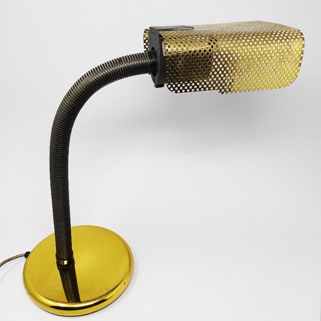 1970s stunning original vintage table lamp in brass design targetti-sankey. Made in italy. The lamp works perfectly and is...