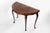 Vintage George III Style Walnut Demi-Lune Folding Game Table, England, 1950s For Sale - Image 9 of 12