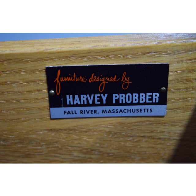 Harvey Probber Mid 20th Century Harvey Probber Signed Sideboard in Mahogany With Gold Trim, 1960s For Sale - Image 4 of 11