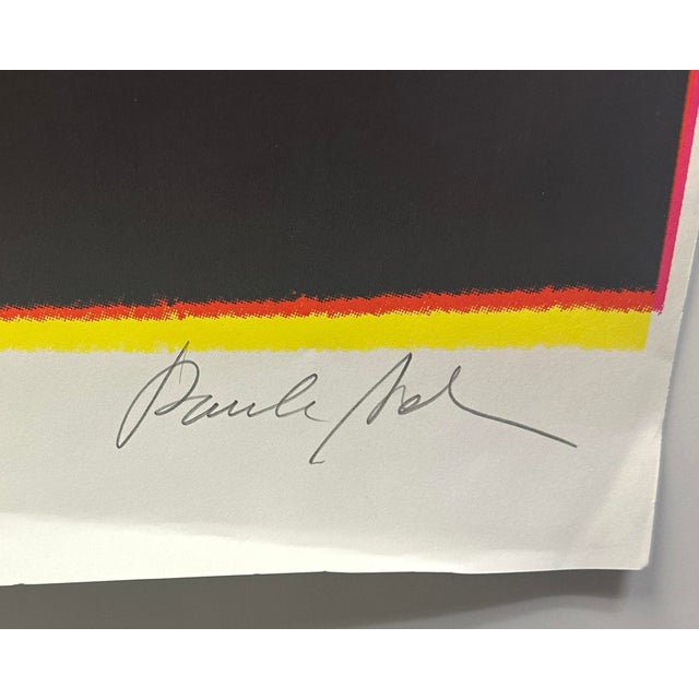Paper “3” Numbers Series Limited Edition Serigraph Poster by Paula Scher For Sale - Image 7 of 10