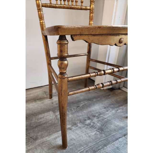 19th C. Faux Bamboo & Cane Ballroom Chairs - Set of 6 For Sale In New York - Image 6 of 18