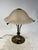 Cream Table Lamp in Brass and Opal Glass, 1980s For Sale - Image 8 of 9