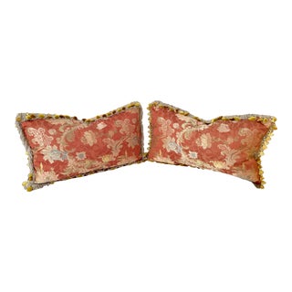 French Decorative Rectangular Pillows - a Pair For Sale