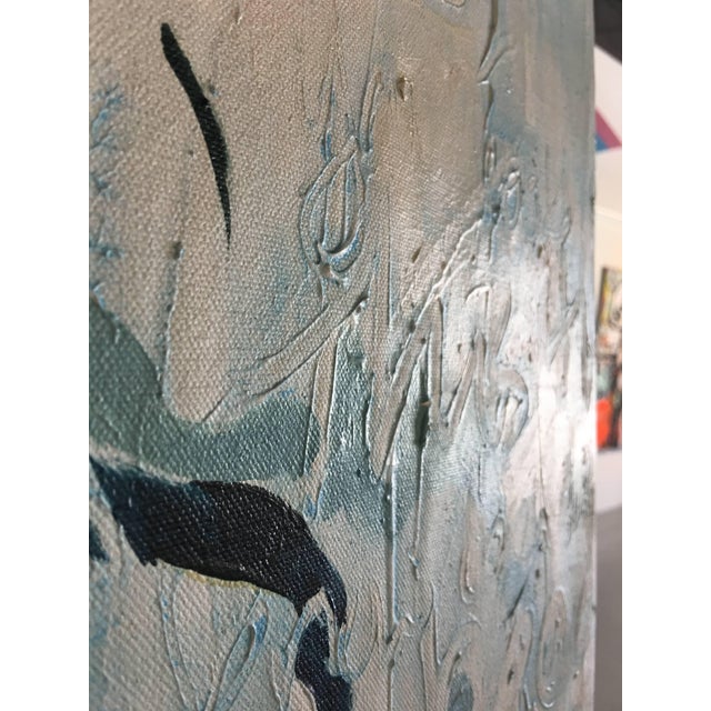 Textile Christina Major Oil on Canvas Titled: “Nina” For Sale - Image 7 of 8