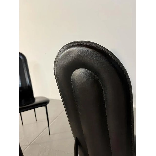Black S 44 Chair from Fasem, Set of 6 For Sale - Image 8 of 9
