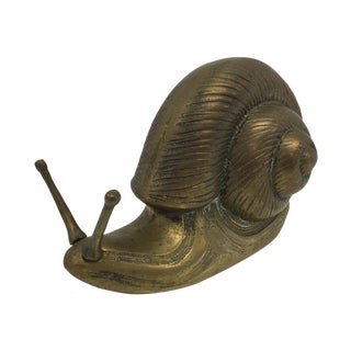 Brass Snail Figurine For Sale