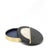 A fabulous decorative box made from crushed shell inlay in green, ivory and black outlined with brass strips. Wonderful...