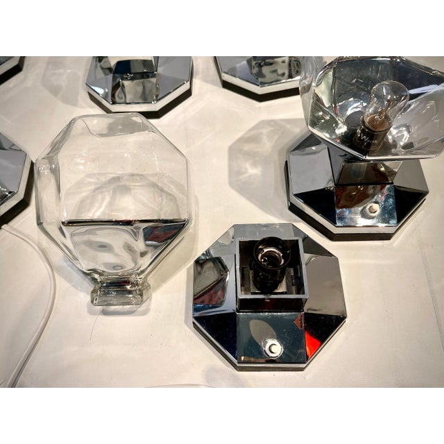 Glass German Wall Lamps by Motoko Ishii for Staff, Set of 9 For Sale - Image 7 of 8