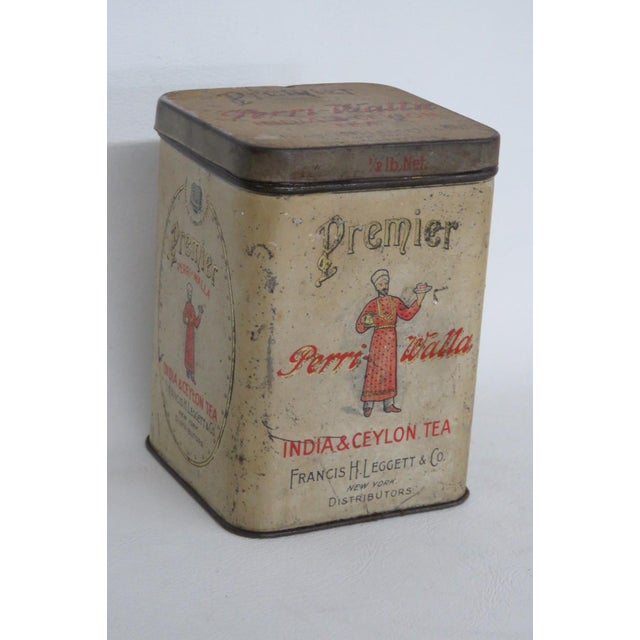 Premier Perri Walla Tea Tin Box India and Ceylon Francis H Leggett and Co 4892b For Sale - Image 10 of 14