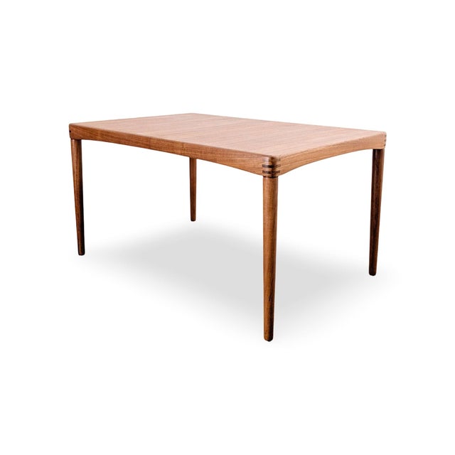 Mid-Century Extendable Dining Table in Teak by H.W. Klein for Bramin For Sale - Image 4 of 14
