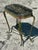 Metal Vintage Deco Stone and Wrought Iron Side Table For Sale - Image 7 of 10