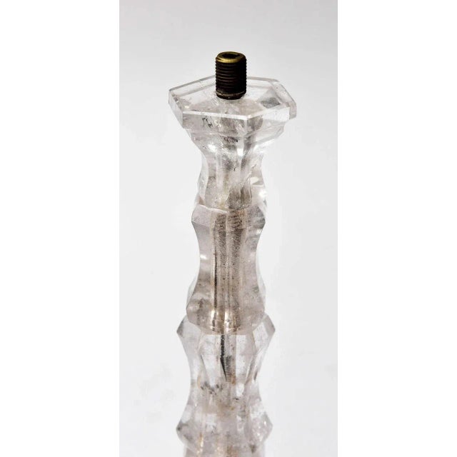 Rock Crystal Candlesticks - Pair For Sale - Image 4 of 9