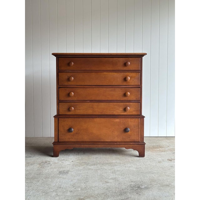 Traditional Vintage Transitional Chest of Drawers With Hidden Cedar Chest For Sale - Image 3 of 17