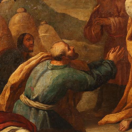 Moses and the Bronze Serpent, 1600s, Oil on Canvas, Framed For Sale - Image 6 of 14