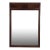 Mid Century Modern Wall Mirror With Beveled Frame & Walnut Inlay For Sale