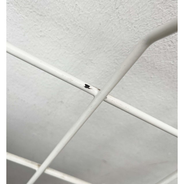 Mid-Century Modern German Minimalist White String Coat Rack, 1960s For Sale - Image 17 of 18