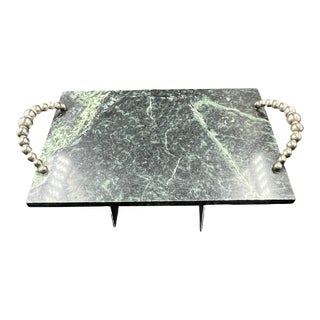 Vintage Marble Cheese/Charcuterie Tray For Sale
