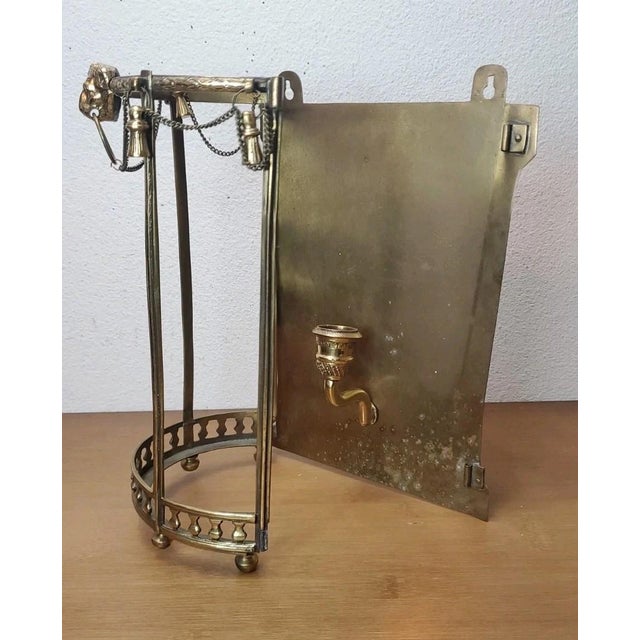 Late 19th Century 19thc French Napoleon III Heraldic Lion Bronze/ Brass Candle Wall Sconce For Sale - Image 5 of 11