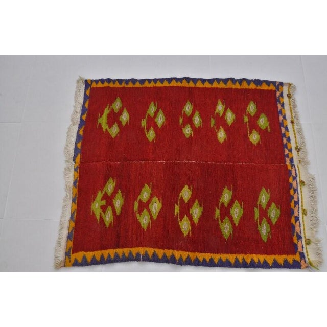 1960s Vintage Anatolian Kilim Rug With Geometric Tribal Motif For Sale - Image 5 of 10