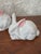1980s Vintage Trio of White Bunny Rabbits For Sale - Image 5 of 9